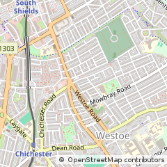 Map of South Shields
