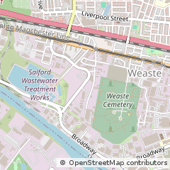 Map of Salford, Manchester