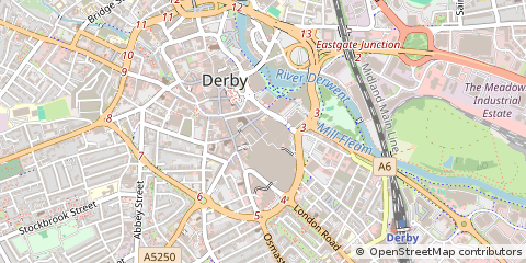 Map of Derby