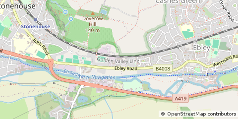 Map of Stonehouse, Gloucestershire
