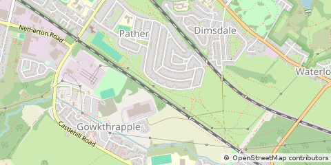 Map of Wishaw, Lanarkshire