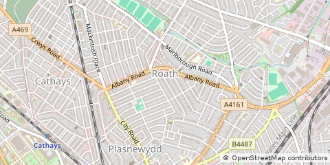 Map of Cardiff