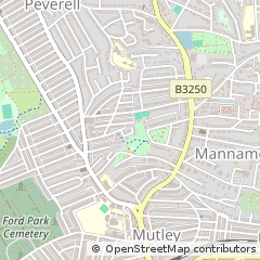 Map of Plymouth, Devon