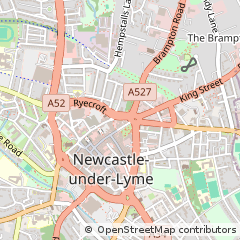 Map of Newcastle, Staffordshire