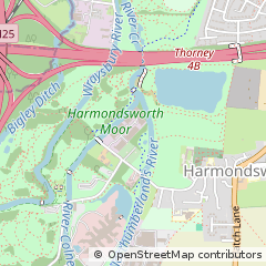 Map of West Drayton, Middlesex