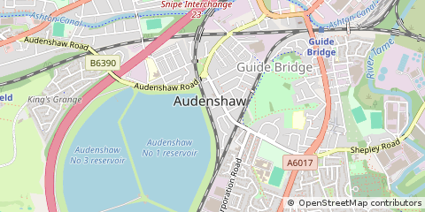 Map of Manchester, Lancashire
