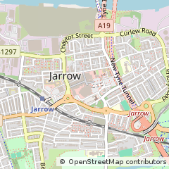 Map of Jarrow, Tyne & Wear