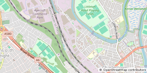 Map of Salford, Greater Manchester