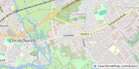 Map of Christchurch