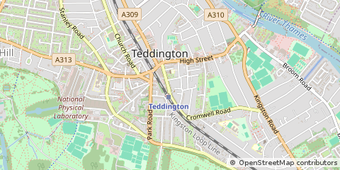 Map of Teddington