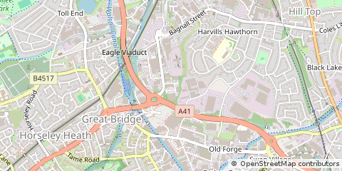 Map of Tipton, West Midlands