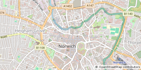 Map of Norwich
