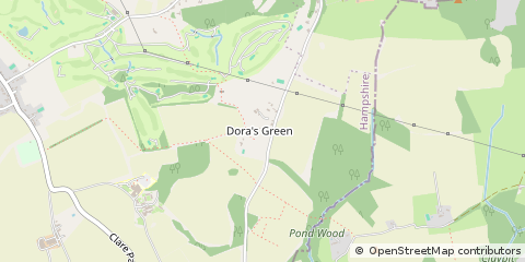 Map of Farnham, Surrey