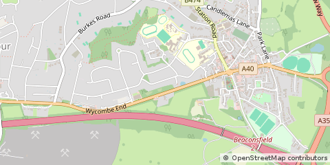 Map of Beaconsfield, Buckinghamshire
