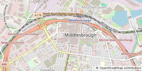 Map of Middlesbrough