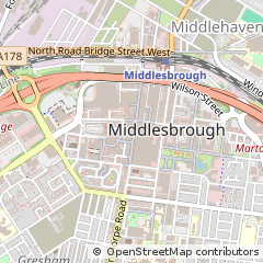 Map of Middlesbrough