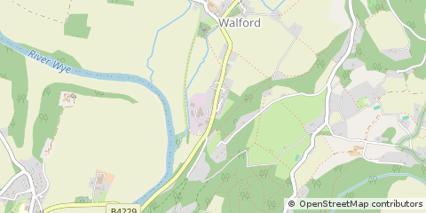 Map of Ross-on-WYE, Herefordshire