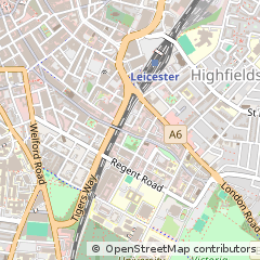 Map of Leicester
