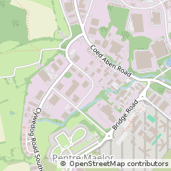 Map of Wrexham, Clwyd