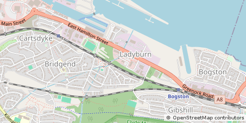 Map of Greenock
