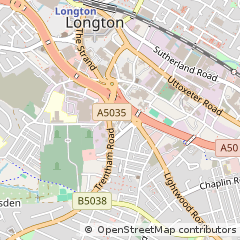 Map of Longton, Stoke-on-Trent