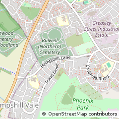 Map of Nottingham, Nottinghamshire