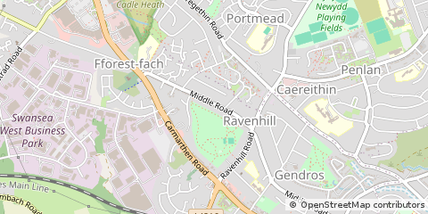 Map of Swansea