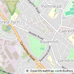 Map of Swansea