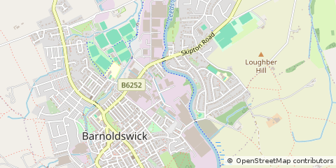 Map of Barnoldswick, Lancashire