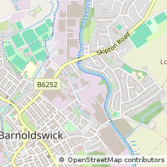 Map of Barnoldswick, Lancashire