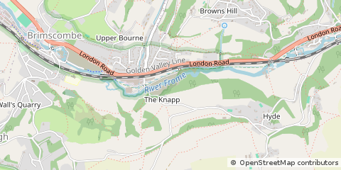 Map of Stroud, Glos
