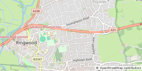 Map of Ringwood, Hampshire
