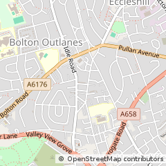 Map of Bradford, West Yorkshire