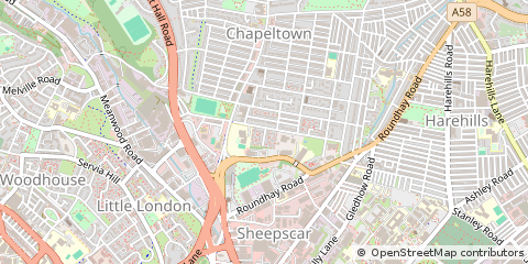 Map of Leeds