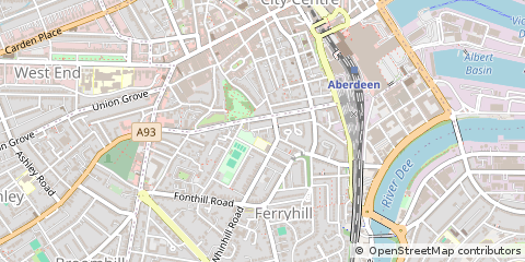 Map of Aberdeen