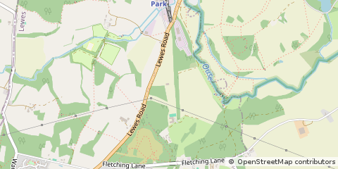 Map of Uckfield, East Sussex