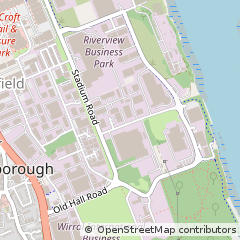 Map of Bromborough, Wirral