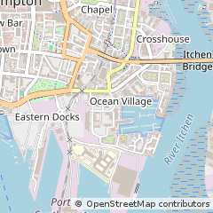 Map of Southampton, Hampshire