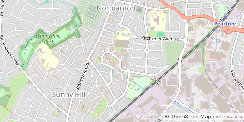 Map of Derby, Derbyshire