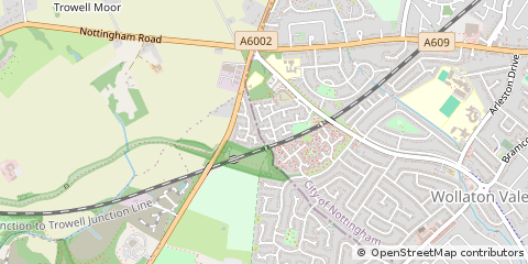 Map of Nottingham, Nottinghamshire