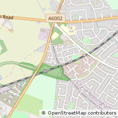Map of Nottingham, Nottinghamshire