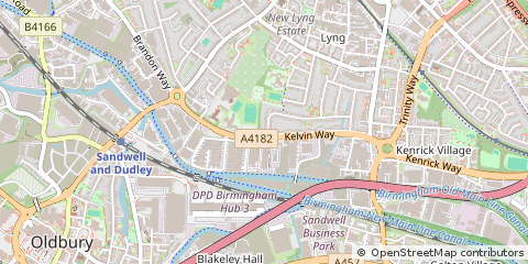 Map of West Bromwich