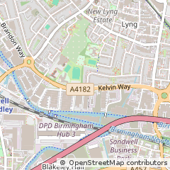 Map of West Bromwich
