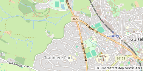 Map of Leeds, West Yorkshire