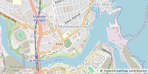 Map of Sunderland