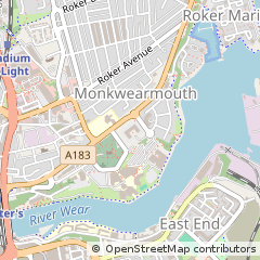Map of Sunderland