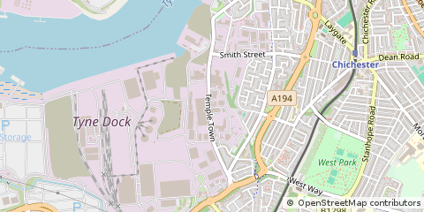Map of South Shields