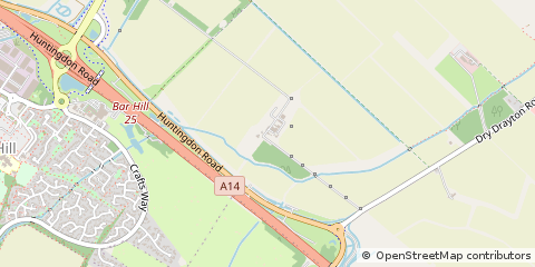 Map of Oakington, Cambridge