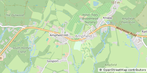 Map of Romsey, Hants