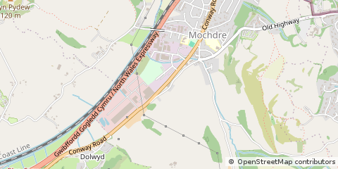 Map of Colwyn BAY, Conwy